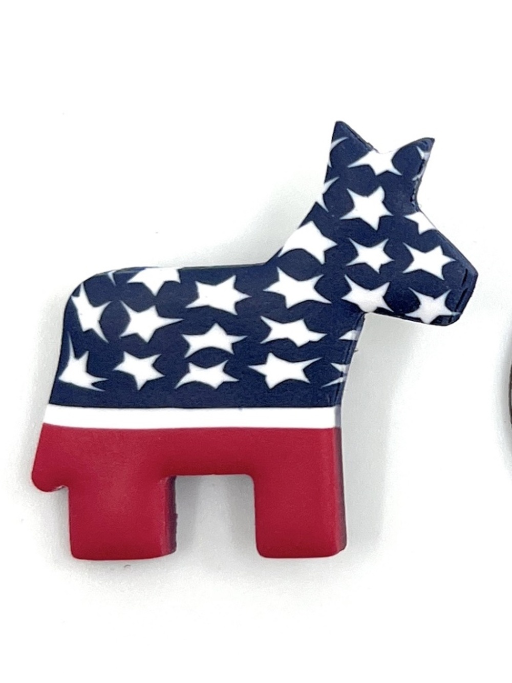 Republican Donkey American Flag Pin Brooch Red White Blue Made in the USA New